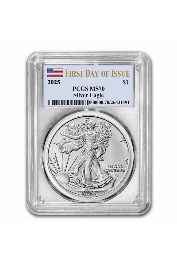 2025 American Silver Eagle MS-70 PCGS (First Day of Issue)