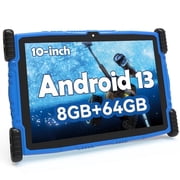 2025 Android 13 tablet,10" Android Kids Tablet 8GB+64GB, Kid-Proof Case with Kickstand, Quad-Core 1.6 deal from Walmart