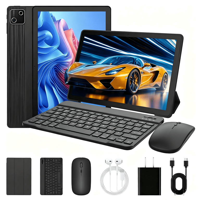 AEEZO Android 15 Tablet with Keyboard, 30GB RAM+128GB Storage