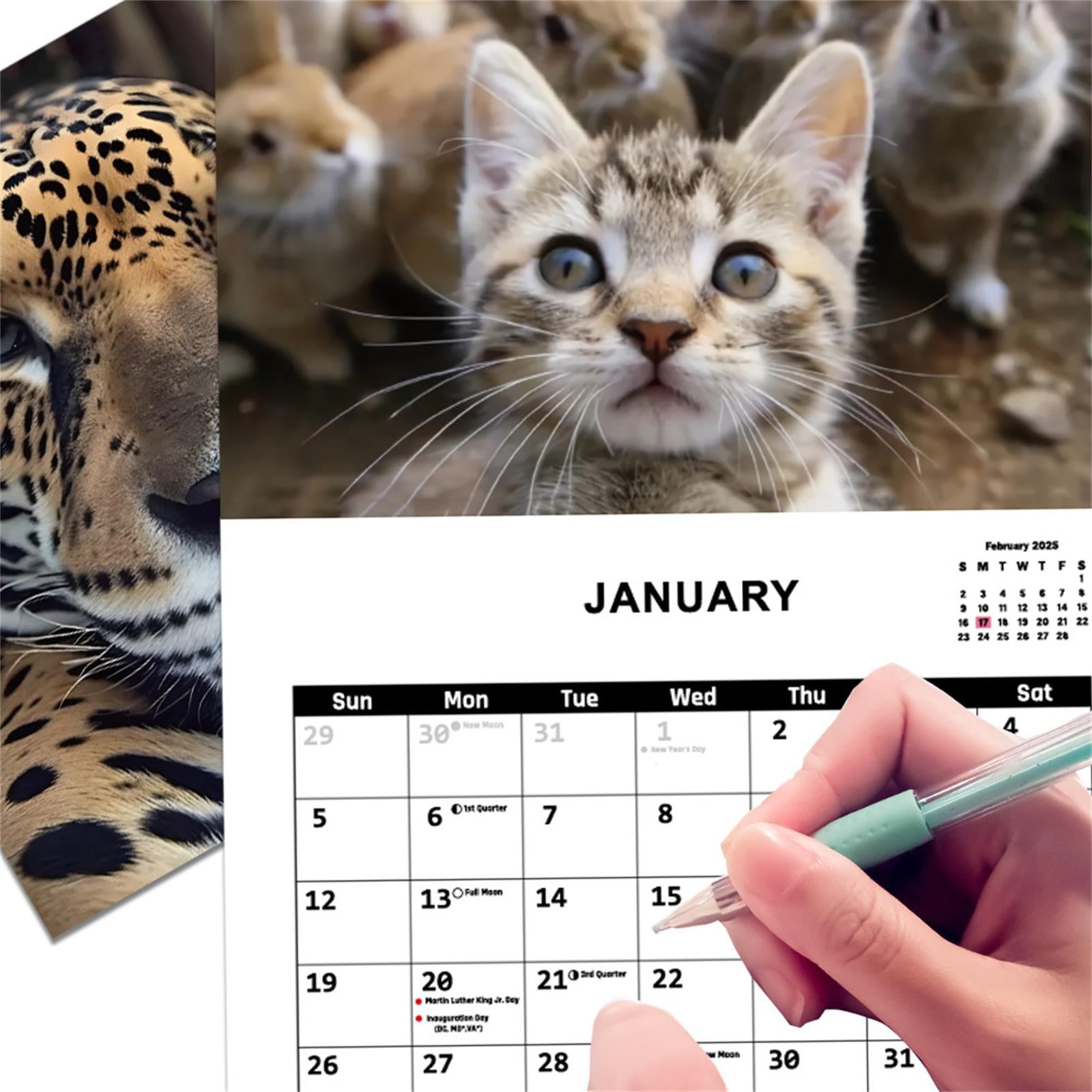 2025 Animal Friends Calendar2025 Wall Calendar Incredible Paintings of