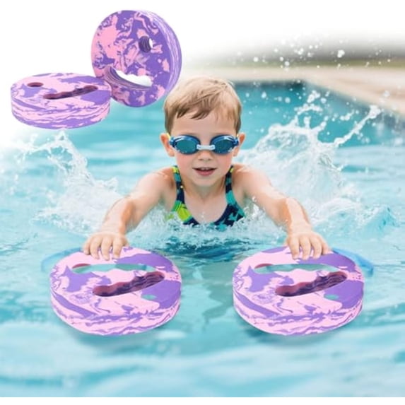 2025 Aqua Fitness Discs-2pcs, Handheld Swimming Training Kickboards, Eva Aqua Fitness Device, EVA Foam Training Discs, Training Training Discs for Adults, Teenagers & Children