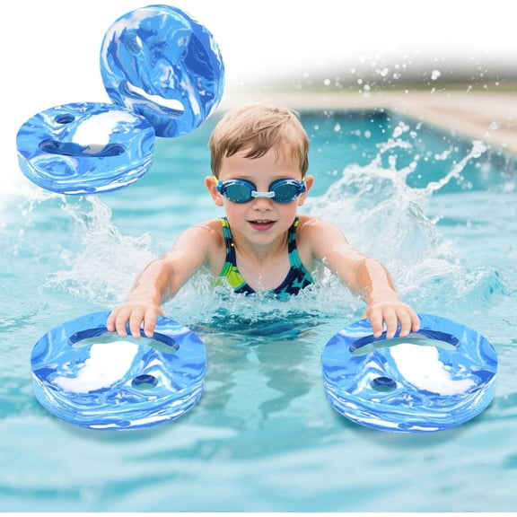 2025 Aqua Fitness Discs-2pcs, Handheld Swimming Training Kickboards, Eva Aqua Fitness Device, EVA Foam Training Discs, Training Training Discs for Adults, Teenagers & Children