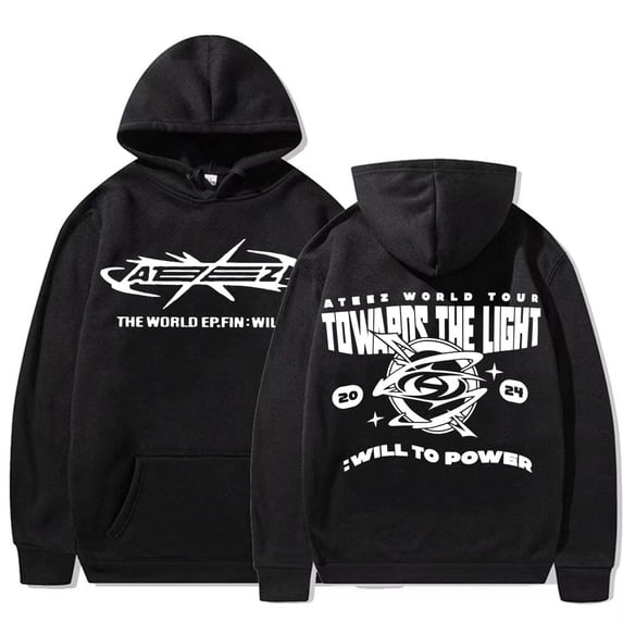 2025 Ateez World Tour Towards The Light: Will To Power Pullovers Men Women Korean Fashion Hip Hop Long Sleeve Sweatshirt Hoodies