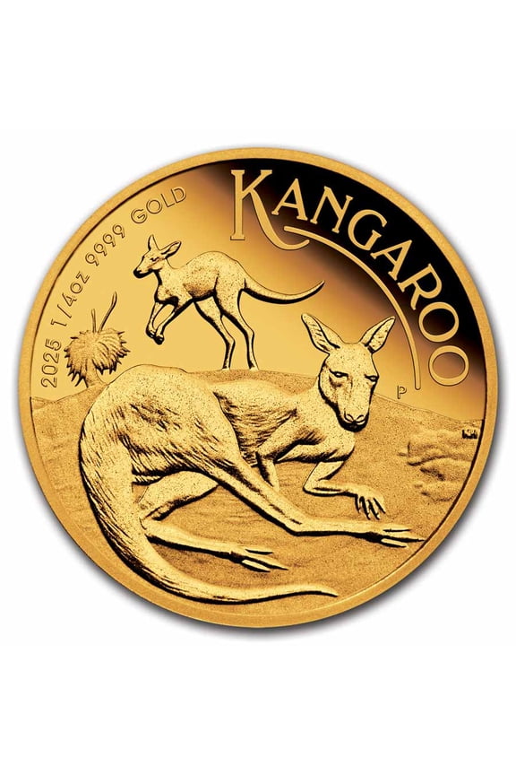 2025 Australia 1/4 oz Gold Kangaroo Proof (Box & COA)