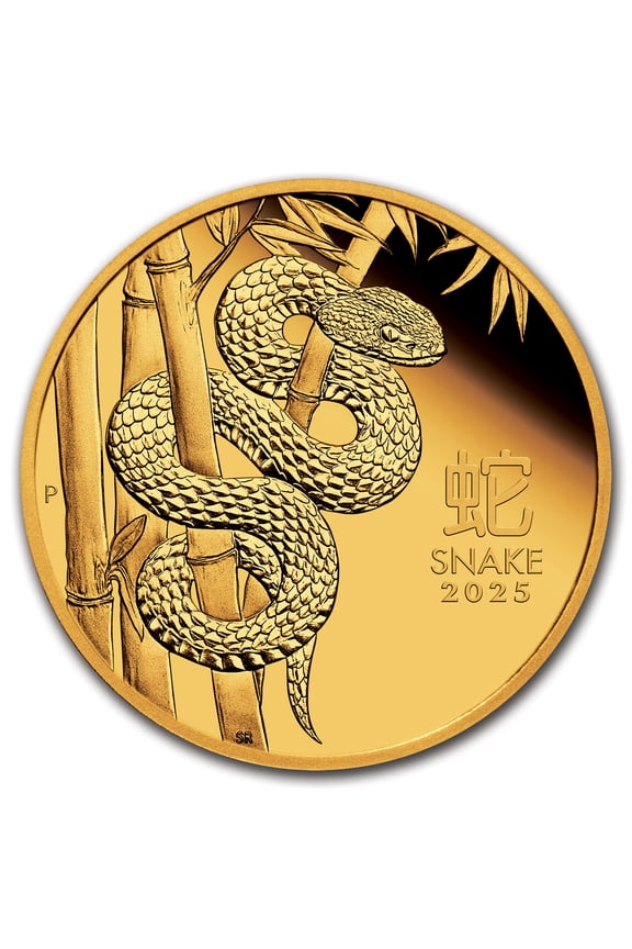 2025 Australia 1 oz Gold Lunar Snake Proof (w/Box & COA)