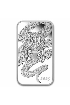 2025 Australia 1 oz Silver Rectangular Dragon Proof