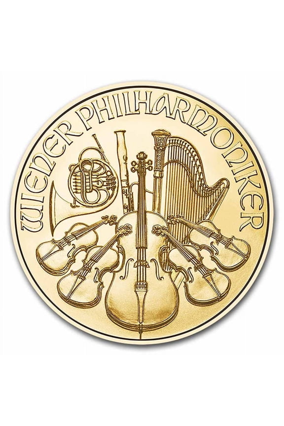 2025 Austria 1/2 oz Gold Philharmonic BU