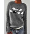 2025 Autumn Knit Women Sweater Long Sleeve Oneck Sweaters Female