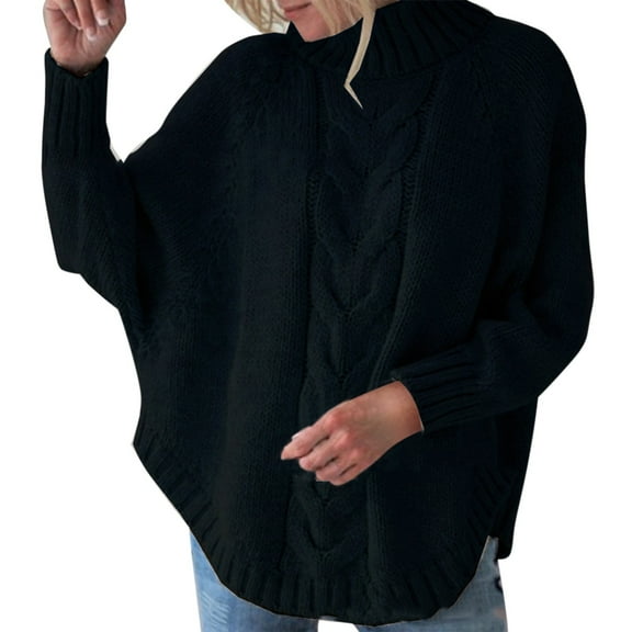 2025 Autumn Sweater Black Sweater Long Sleeves Turtleneck Full Zip Hoodies for Women Solid Color Soft Hoodie Streetwear Hoodie(3XL)