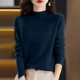 2025 Autumn and Winter Women's Fashion Solid Color Knitted Sweaters