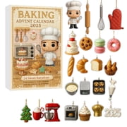 2025 Baking Advent Calendar -24 Days Christmas Countdown Acrylic Hanging Decor Advent Calendars 2025