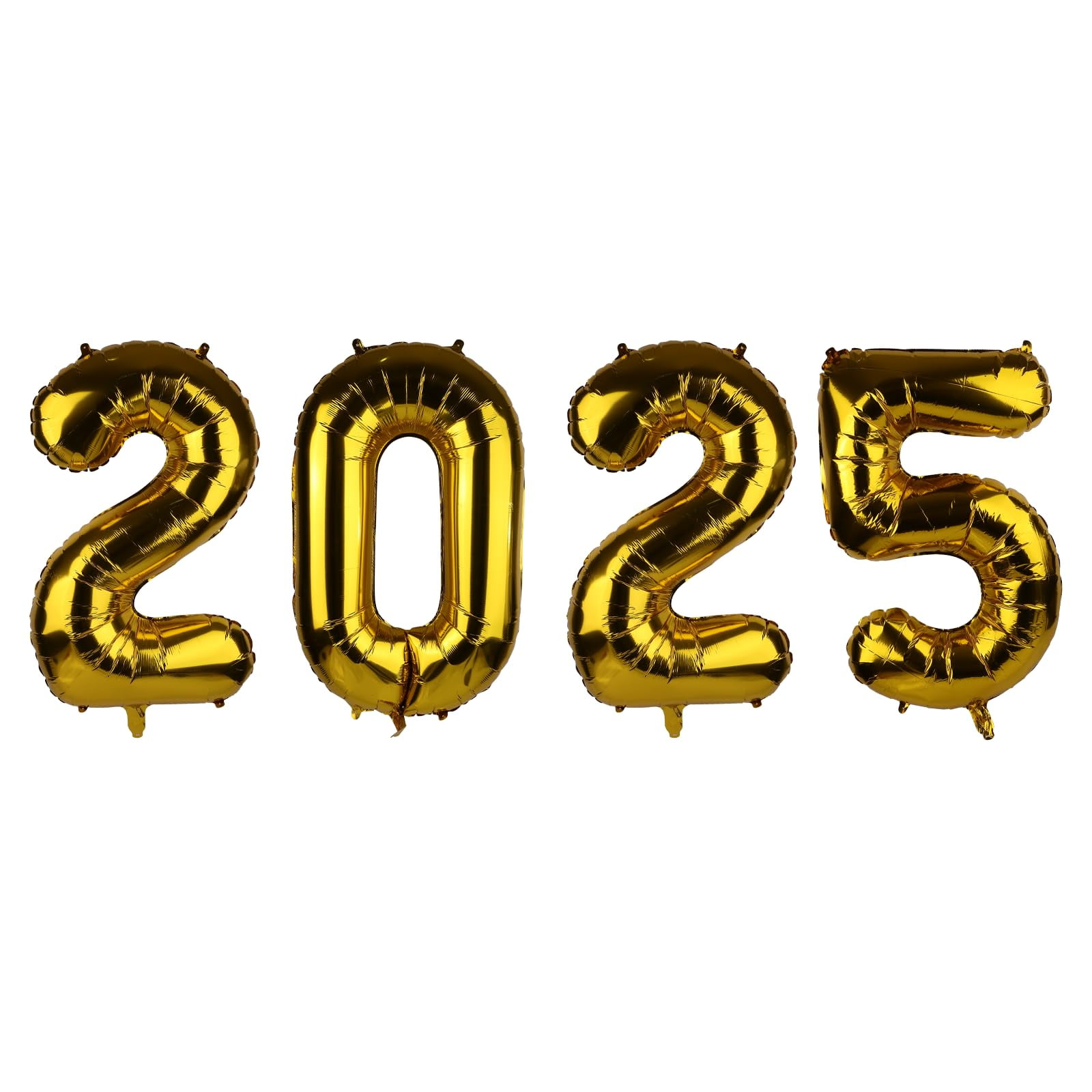 2025 Balloons, Aluminum Film Number Balloons 40in/101.6cm Inflatable