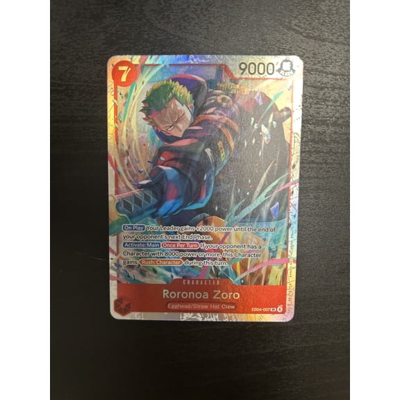 2025 Bandai One Piece Card Game Roronoa Zoro Holo