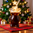 thumbnail image 1 of 2025 Bear Glass Cold Cup with Straw, 11oz Holiday Cup, Perfect for Iced Coffee, Cocktails & Cold Drinks, Gift for Christmas & Drinkware Lovers,(1 Bear Cup with Straw), 1 of 9