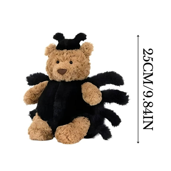 2025 Bear In Spider Costume Plush Toys 9.84 Inch Spring Plush Super Soft Stuffed Animal Holiday Birthday Gift Home Decoration