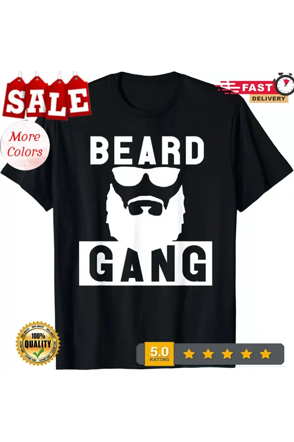 2025/Beard Gang beard and mustache Men Gift Unisex T-Shirt