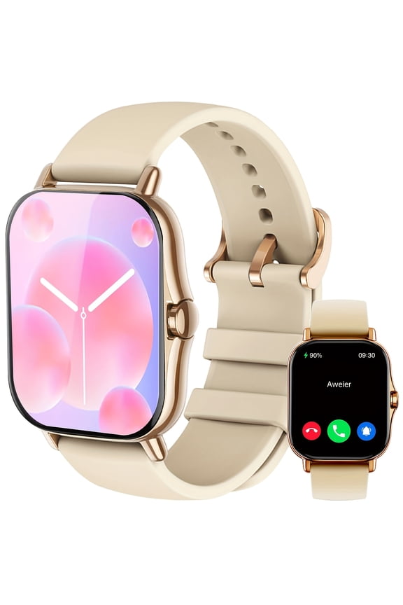 2025 Best Smartwatch: 1.83" HD Large Screen, Wireless Call, Message Alerts, 100+ Sport Modes, Sleep Monitor, Step & Calorie Counter, Ideal Holiday Gift