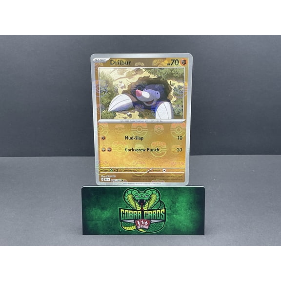 2025 Black Bolt Drilbur Reverse Holo Uncommon Master Ball Pattern #045/086 Pokmon Trading Card