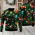 thumbnail image 1 of 2025 Black Cat Christmas Sweater, 1 of 2