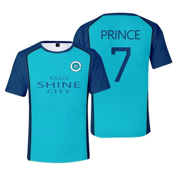 2025 Blue Lock Manshine City Merch Short Sleeve T-shirt Unisex Fashion Crew Neck Top