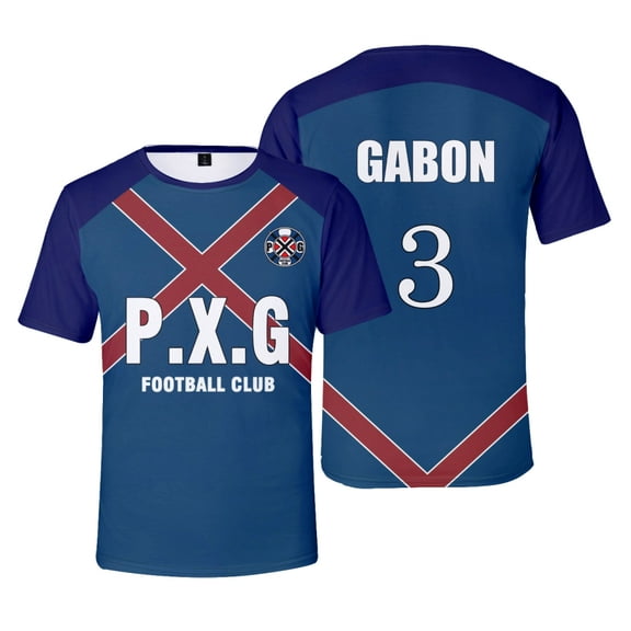 2025 Blue Lock Paris X Gen Merch Short Sleeve T-shirt Unisex Fashion Crew Neck Top