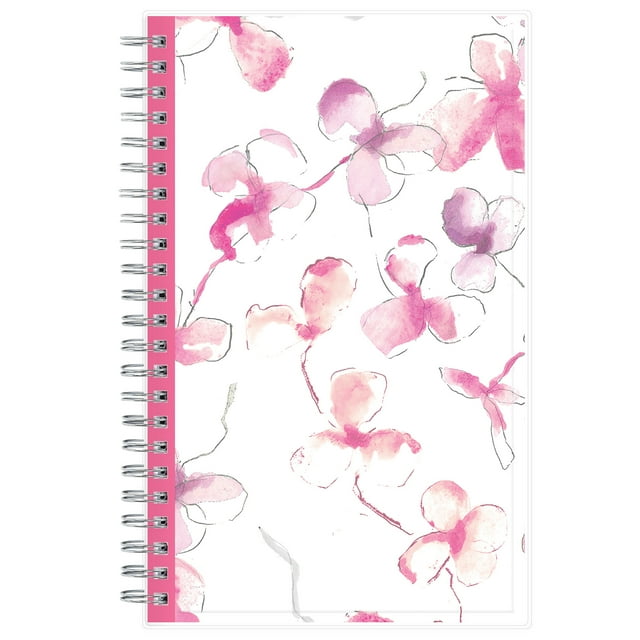 2025 Blue Sky Weekly/Monthly Planning Calendar, 5" x 8", Clear/Orchid, January To December