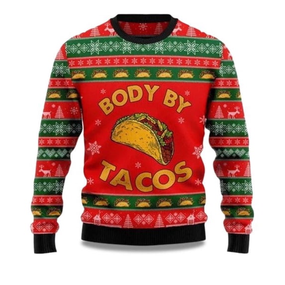 2025 Body By Taco 3D Christmas Sweater