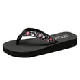 thumbnail image 1 of 2025 Bohemian Ethnic Style Flat House Flip Flops for Women Arch Support Shoes Female Sandals Yoga Flip Flops Women Beach Slipper, 1 of 6