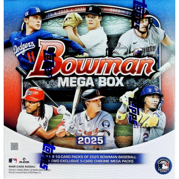2025 Bowman Baseball Factory Sealed MEGA Box 50 CARDS!