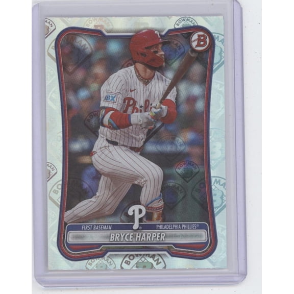 2025 Bowman Bryce Harper #7 Bowman Logo Philadelphia Phillies MLB Baseball Trading Card