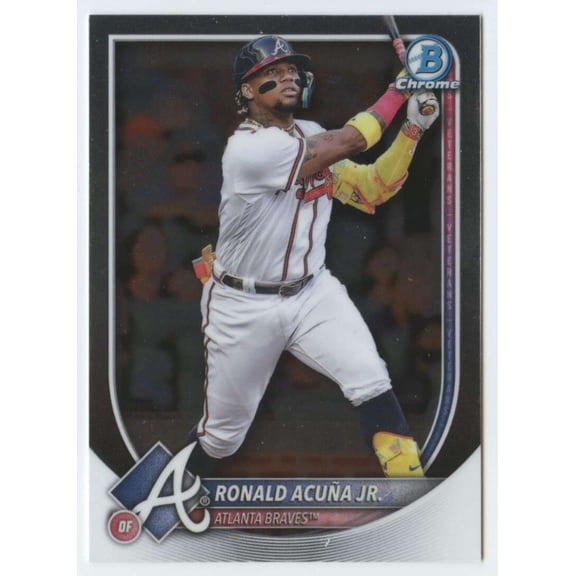 2025 Bowman Chrome #13 Ronald Acuna Jr. Atlanta Braves  MLB Baseball Base Trading Card