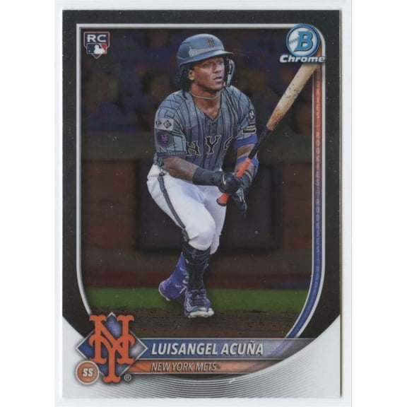 2025 Bowman Chrome #32 Luisangel Acuna RC Rookie New York Mets  MLB Baseball Base Trading Card