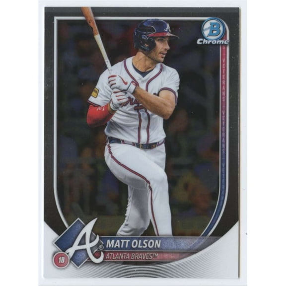 2025 Bowman Chrome #4 Matt Olson Atlanta Braves MLB Baseball Base Trading Card