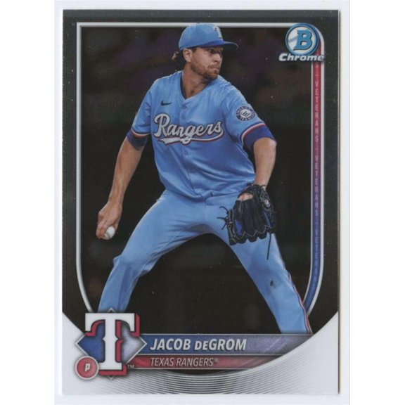 2025 Bowman Chrome #47 Jacob deGrom Texas Rangers MLB Baseball Base Trading Card