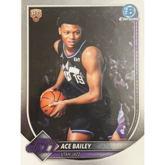 2025 Bowman Chrome Ace Bailey #BCV-5 RC Utah Jazz NBA Basketball Trading Card