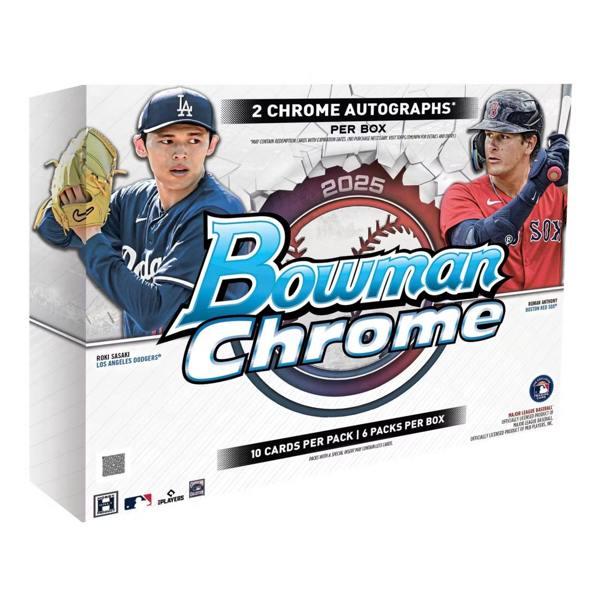 2025 Bowman Chrome Baseball Hobby Box - Walmart.com