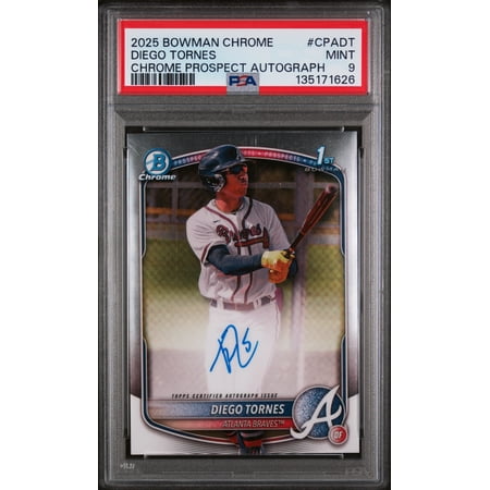 2025 Bowman Chrome Prospect Autograph Diego Tornes #CPADT PSA 9