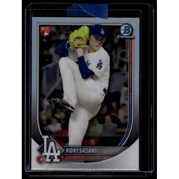 2025 Bowman Chrome Red Rookie Logo RC #12 Roki Sasaki Dodgers Baseball Card Los Angeles Dodgers MLB BASEBALL Trading Card
