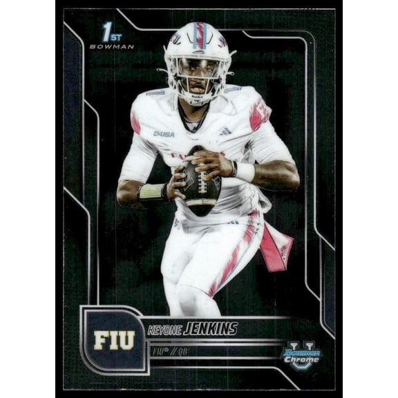 2025 Bowman Chrome University Keyone Jenkins FIU Panthers #162 Football Trading Card