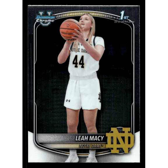 2025 Bowman Chrome University Leah Macy BCP-61 Notre Dame Fighting Irish NCAA Basketball Trading Card