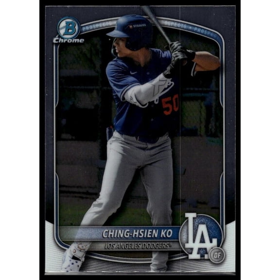 2025 Bowman Draft Ching-Hsien Ko #BDC-165 Chrome Los Angeles Dodgers Baseball Card Los Angeles Dodgers MLB BASEBALL Trading Card