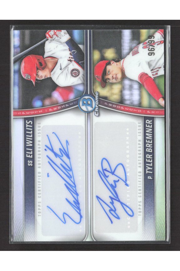 2025 Bowman Draft Chrome Tyler Bremner Eli Willits #PDA-WB Refractor /99