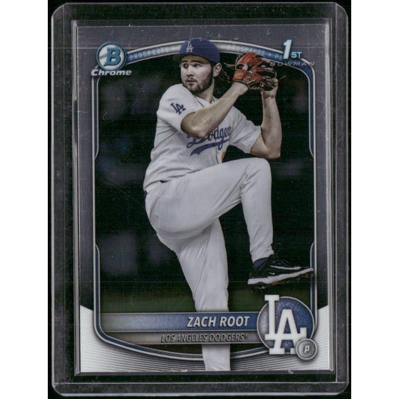 2025 Bowman Draft Chrome Zach Root BDC-22 Baseball Card Los Angeles Dodgers