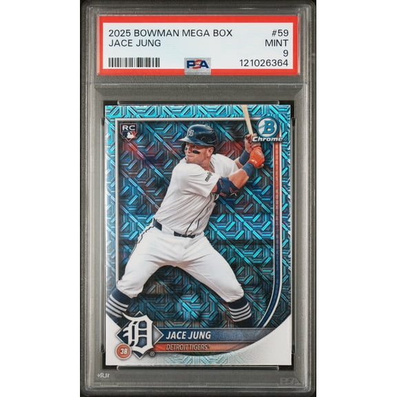 2025 Bowman Mega Box Mojo Refractor Jace Jung #59 RC PSA 9