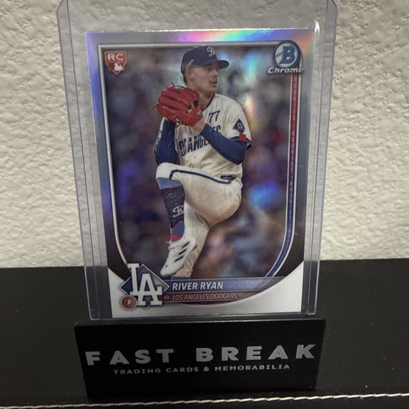 2025 Bowman Chrome River Ryan RC #69 Los Angeles Dodgers Baseball Card