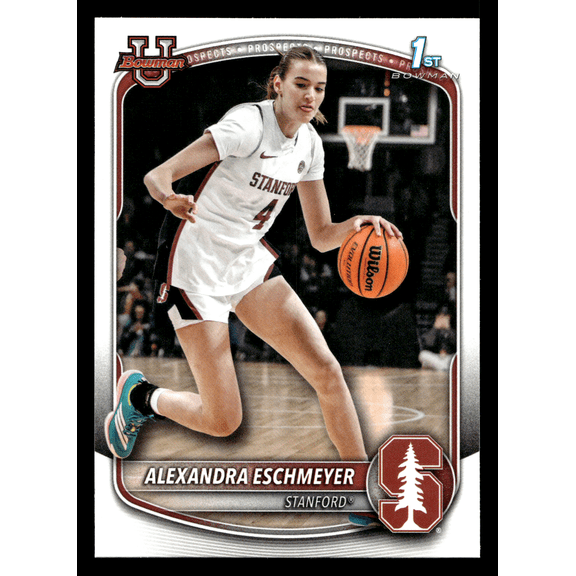 2025 Topps Bowman University Best Alexandra Eschmeyer #BPP-75 Stanford Cardinal Basketball Card