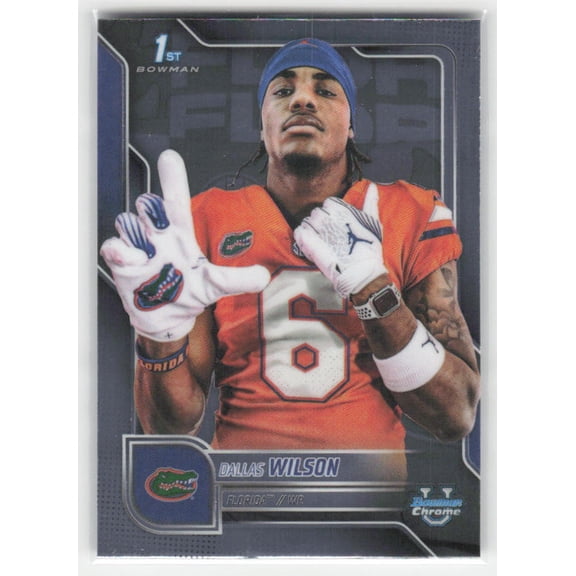 2025 Bowman University Chrome Dallas Wilson #181 Florida Gators Football Trading Card