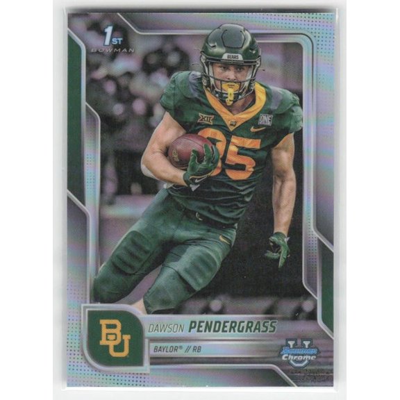 2025 Bowman University Chrome Refractor #115 Dawson Pendergrass Baylor Bears Football Card