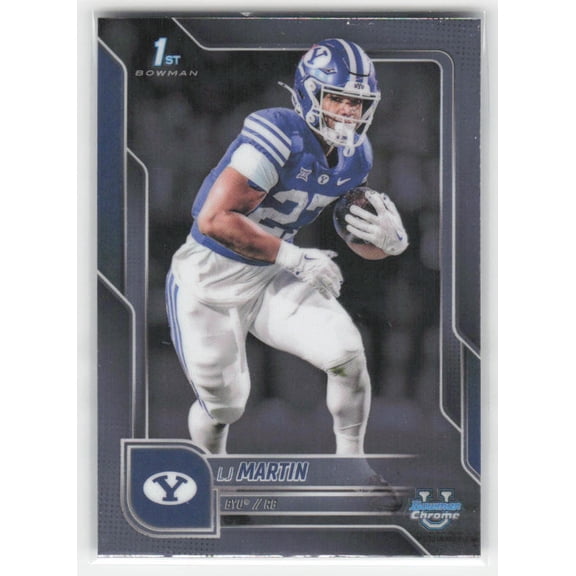 2025 Bowman University Chrome LJ Martin #108 BYU Cougars Football Card