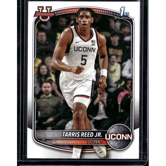 2025 Bowman University Chrome Tarris Reed Jr. #BPP-42 UConn Huskies NCAA Basketball Trading Card